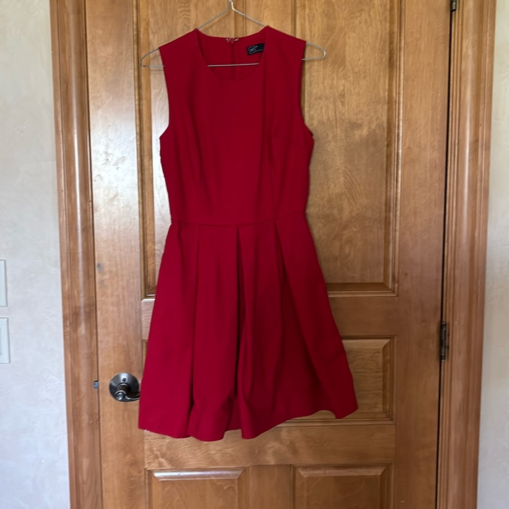 Red Gap Mini Dress